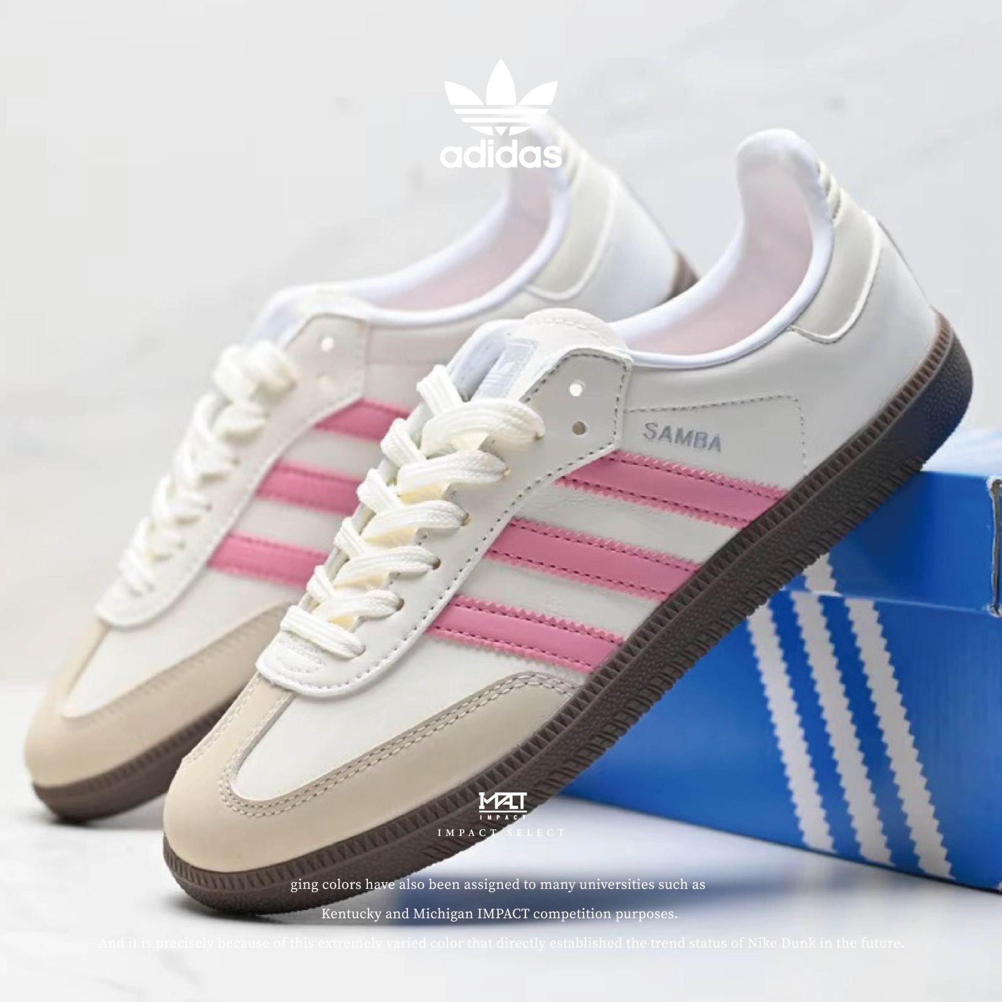 ADIDAS SAMBA OG 奶油桃粉 芭比粉 白粉 粉紅 焦糖底 IG1962
