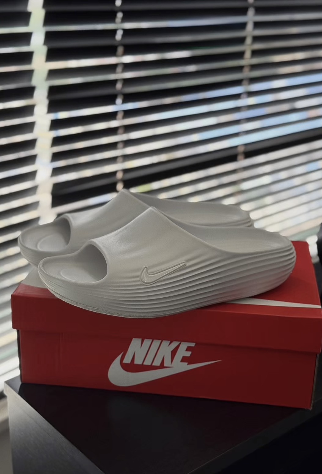 <快速出貨>NIKE ReactX Rejuven8 拖鞋 男鞋 灰白