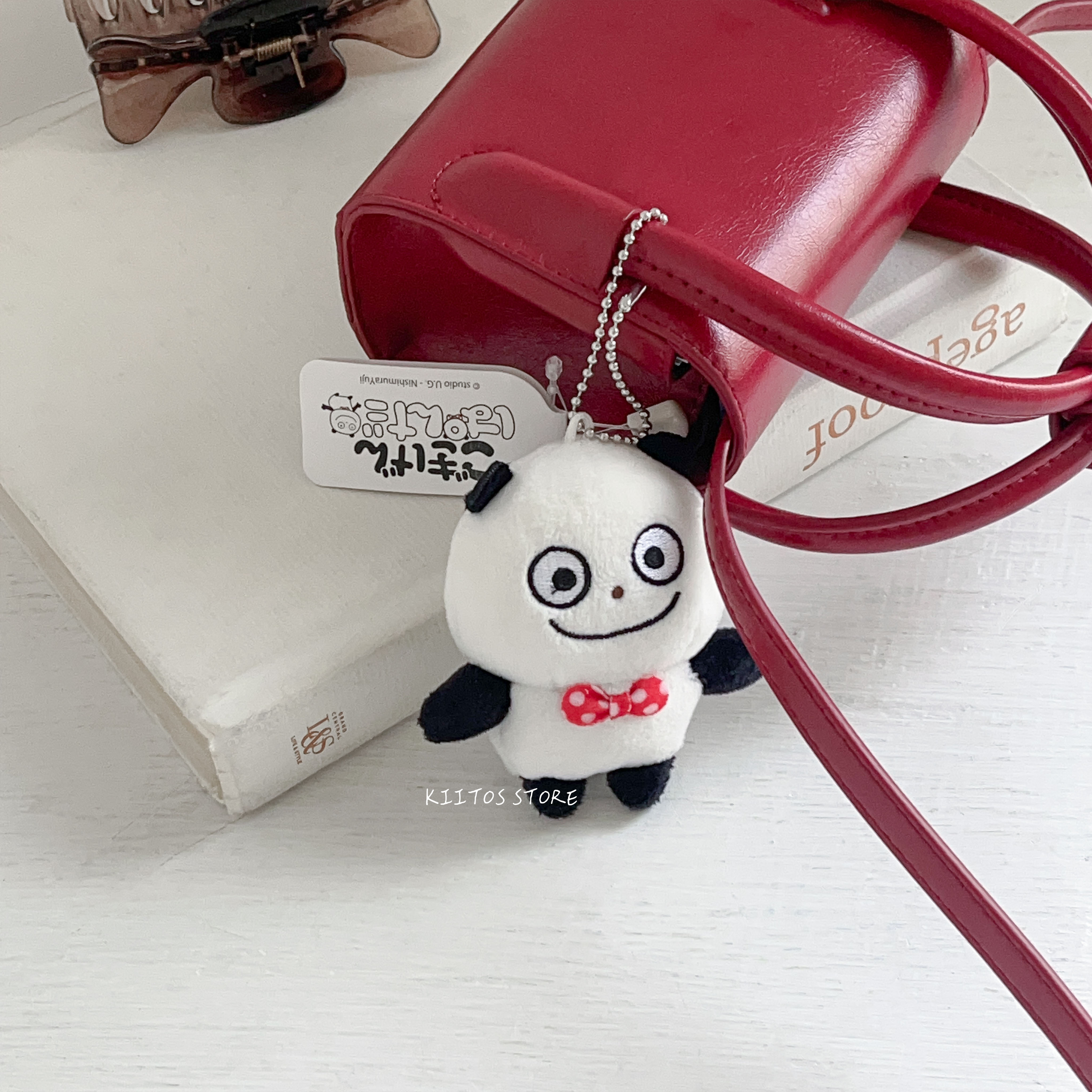 【現貨】日本代購 西村裕二 小松鼠 開心熊貓 戀愛兔 基本款 絨毛別針 吊飾