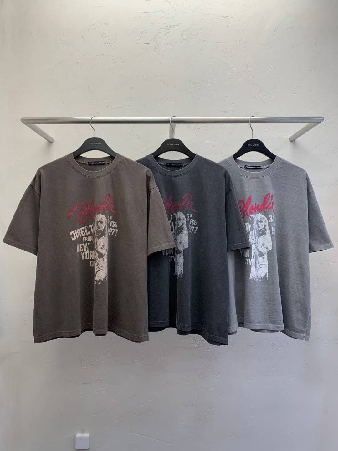 洗水英文字圖案Boxy短袖Tee SCOPE-109T