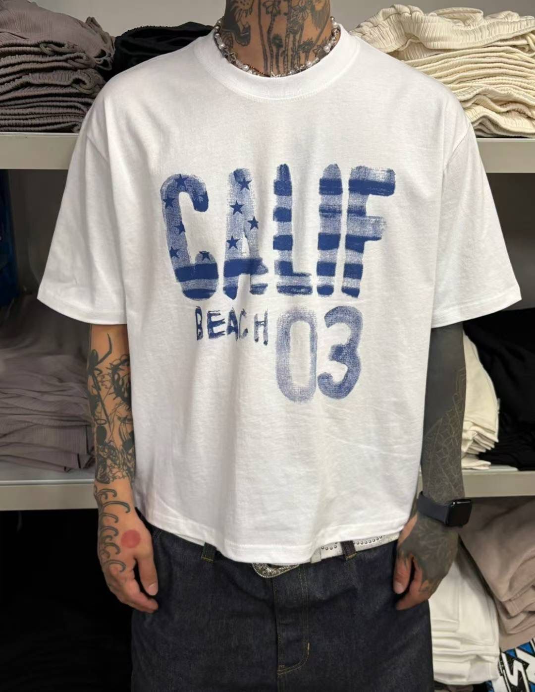 英文字圖案Boxy短袖Tee SCOPE-111T