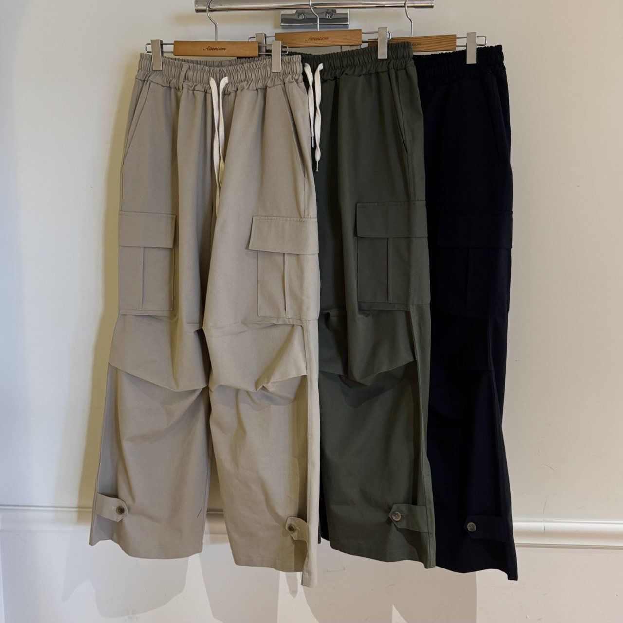 淨色工裝鬆身褲 BY-422P