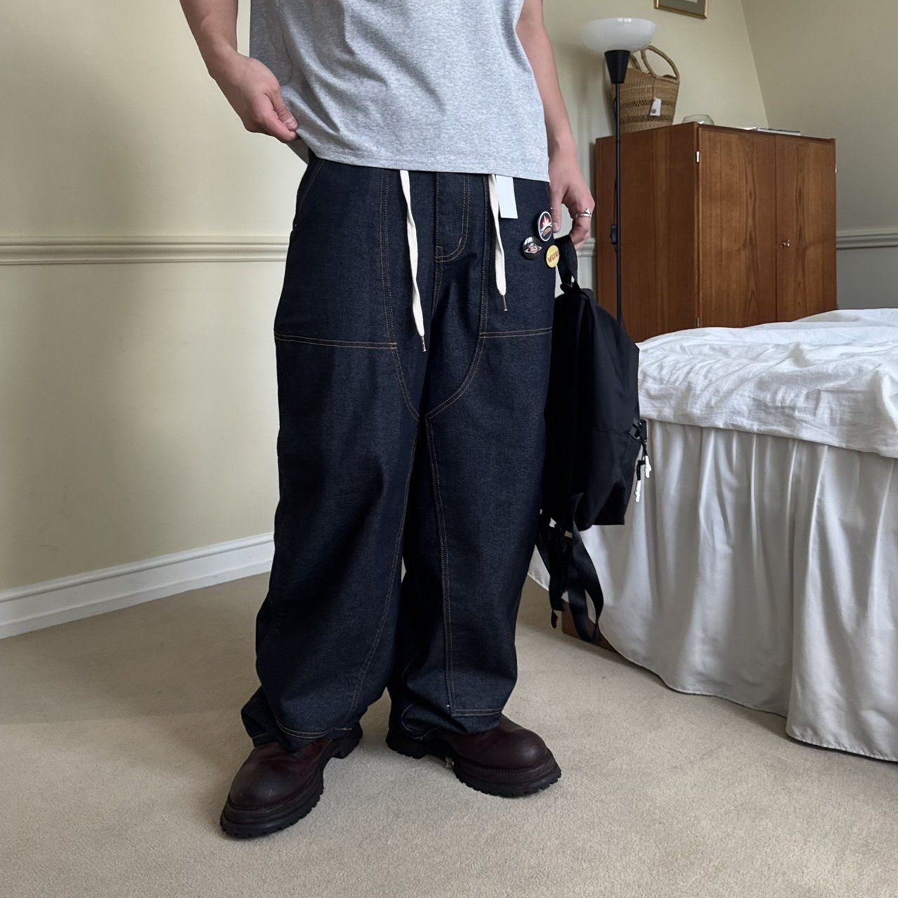 淨色鬆身牛仔褲 BY-424P