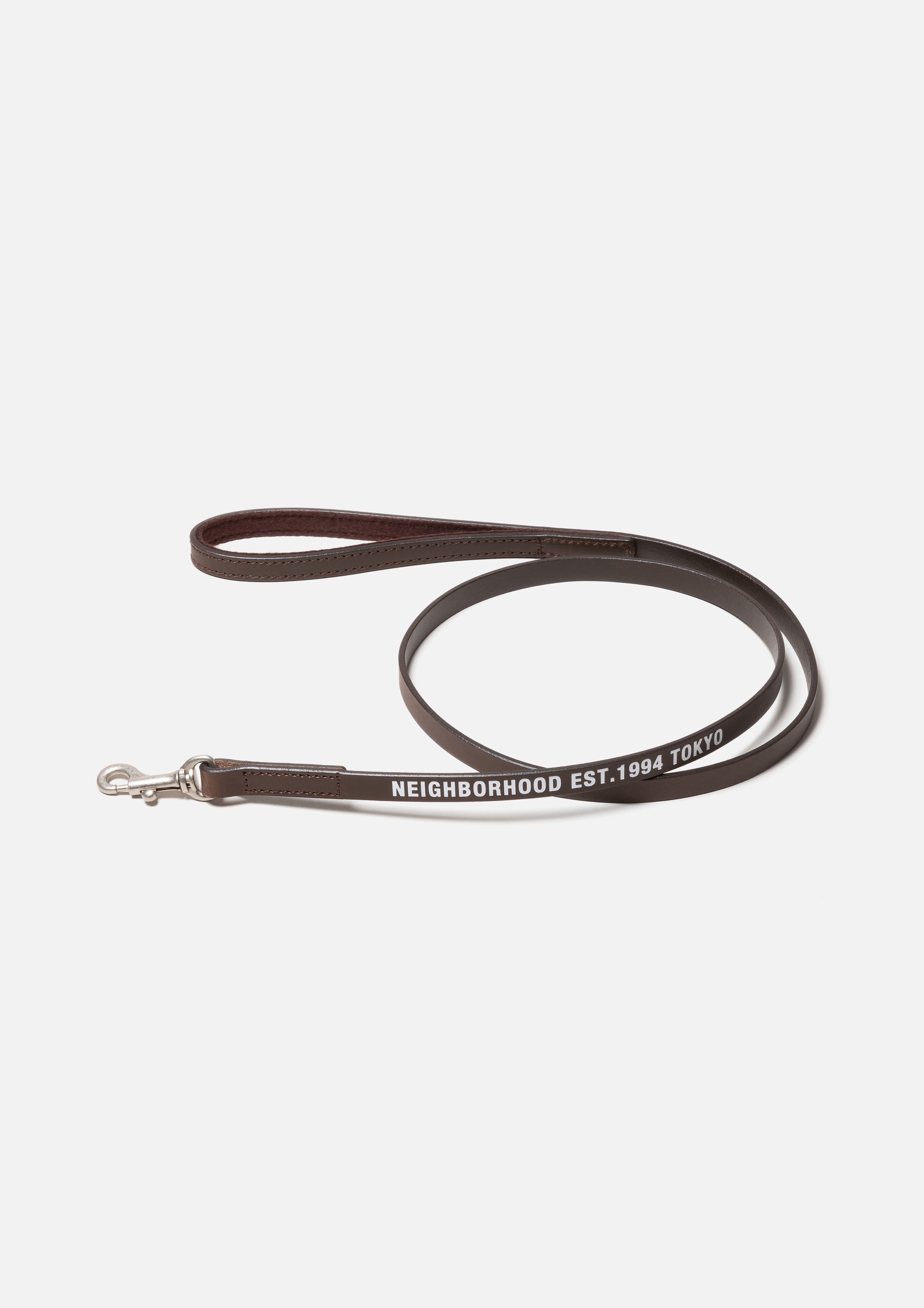 2025AW NEIGHBORHOOD NBHD LEATHER DOG LEASH NARROW 窄 繫繩 狗繩 狗鍊 現貨 252PKNH-AC03