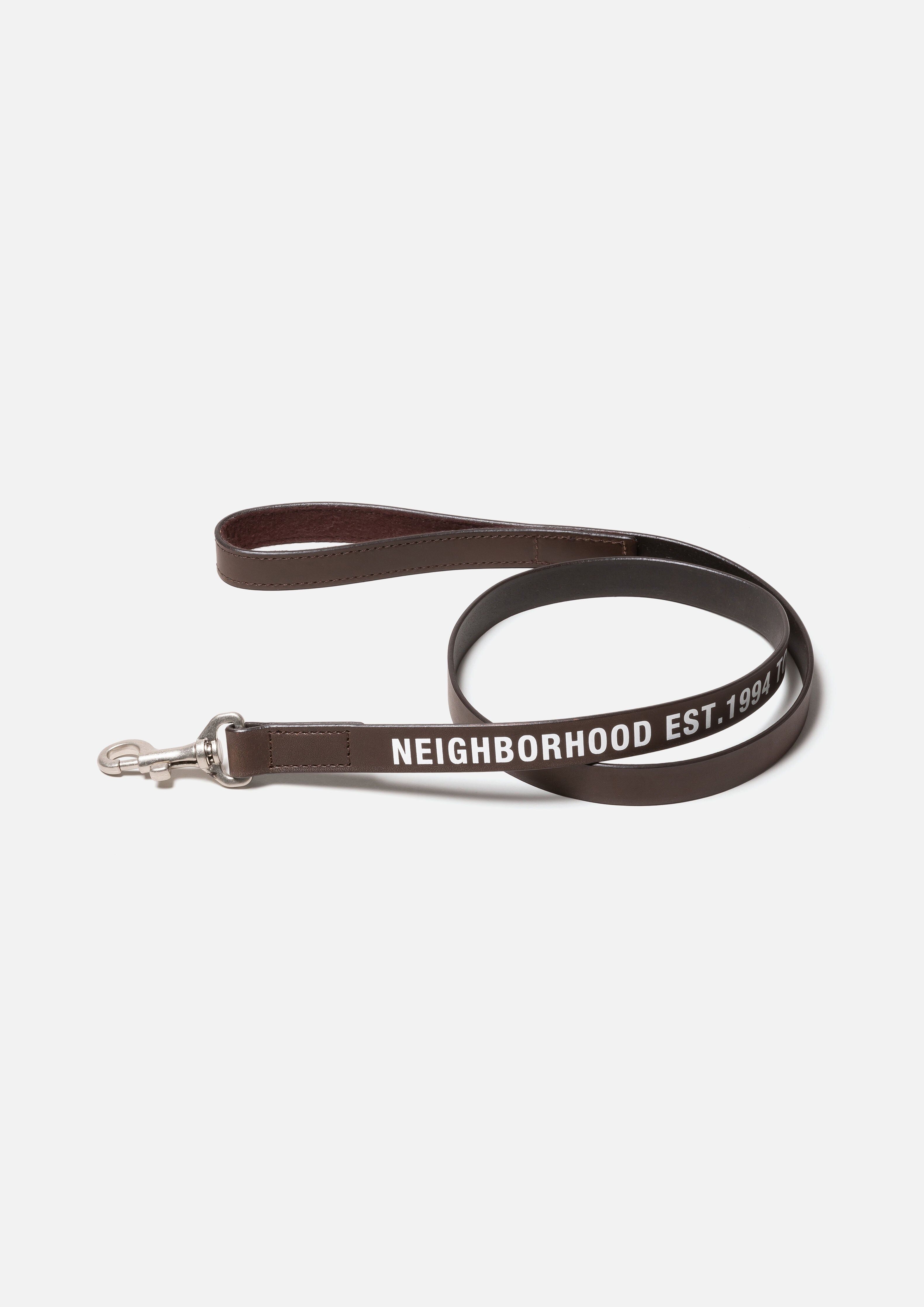 2025AW NEIGHBORHOOD NBHD LEATHER DOG LEASH WIDE 寬 繫繩 狗繩 狗鍊 現貨 252PKNH-AC04