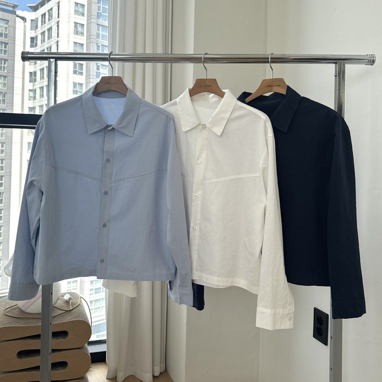 淨色長袖恤衫 BY-429S