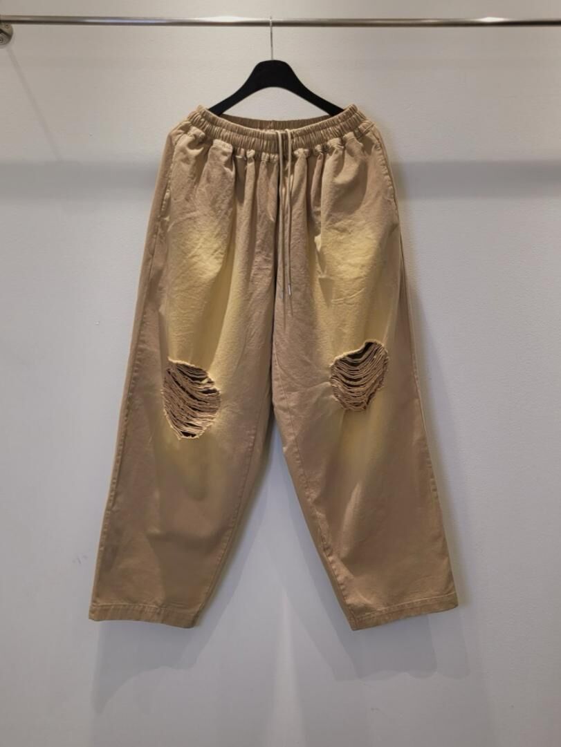 洗水破洞鬆身褲 P3179