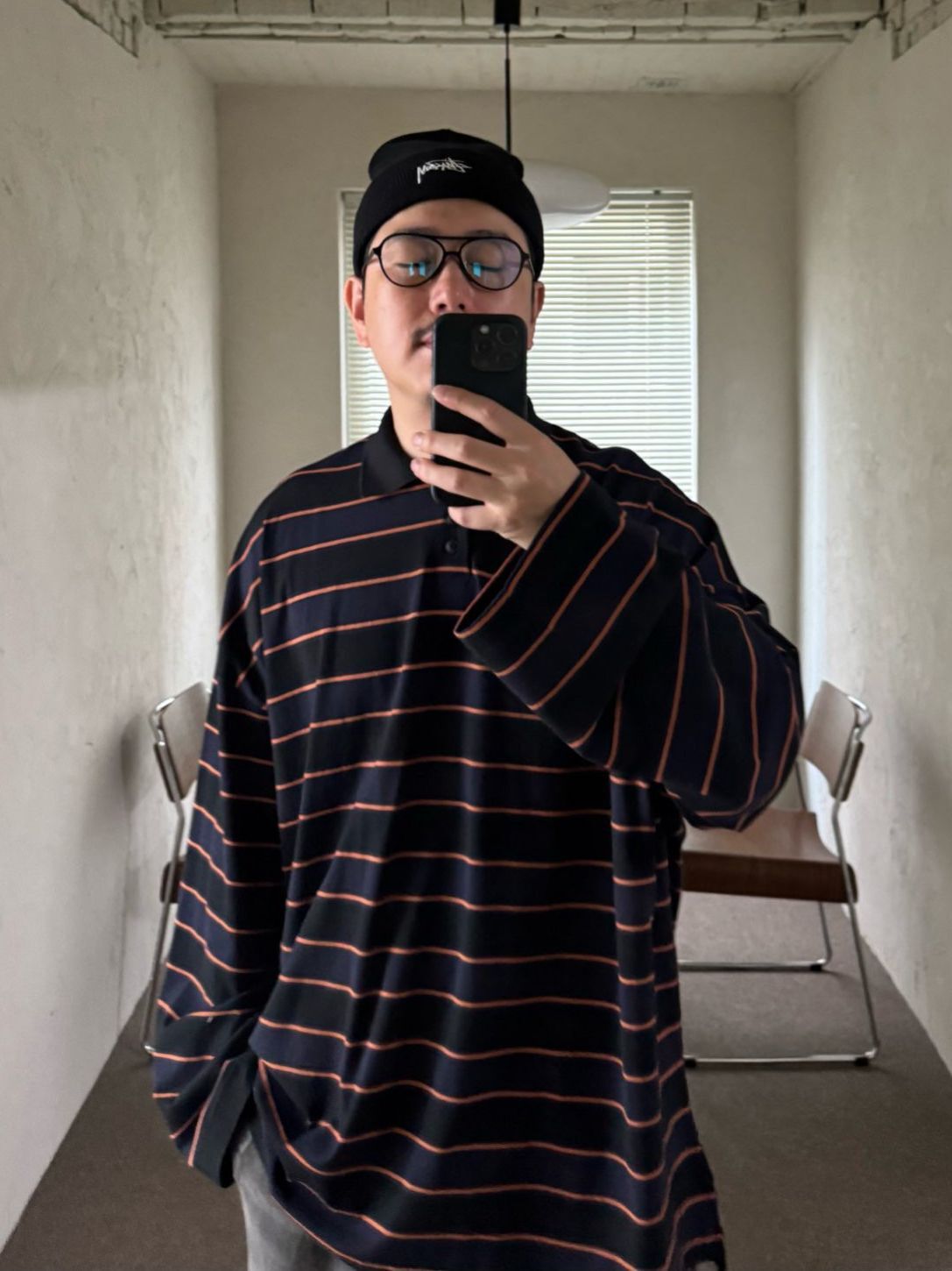 橫間長袖Polo Tee Votus-162T