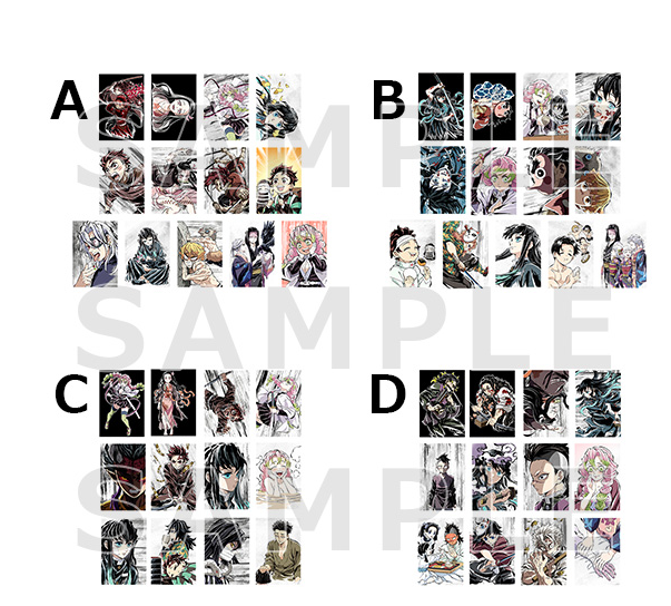 [代購][預訂] 鬼滅之刃 全集中展  幕間畫 明信片 SET