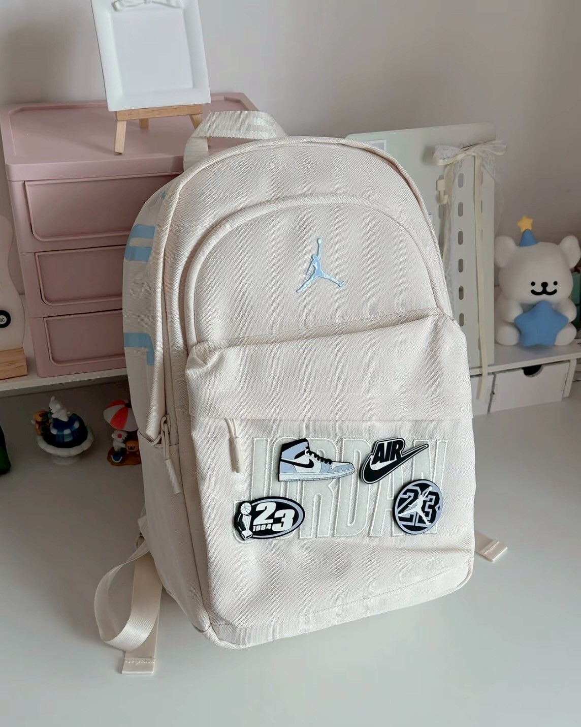 Nike Air Jordan 魔鬼氈隨意貼系列 後背包 雙肩包 共4色