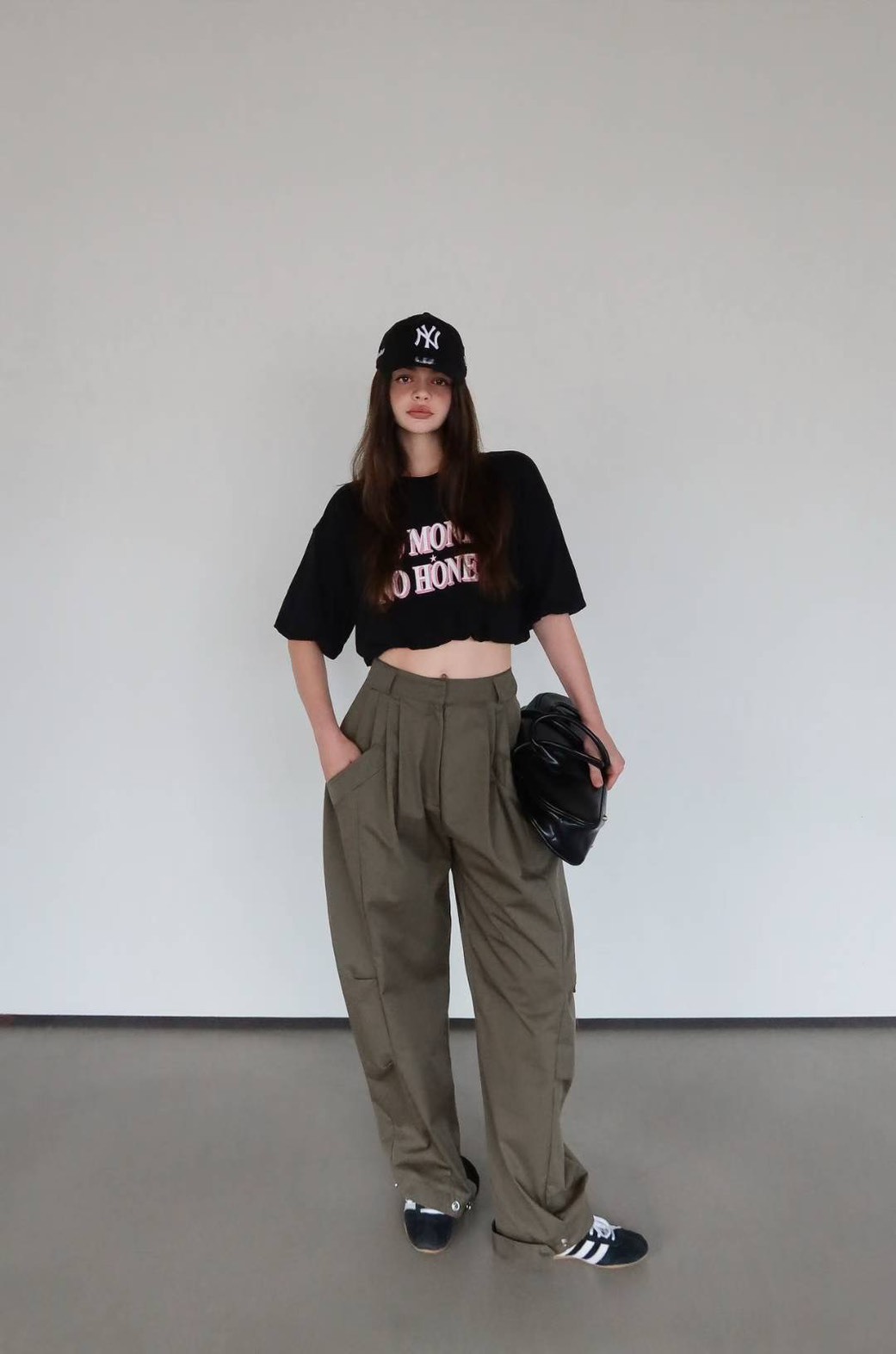 大口袋縮腳彎刀褲