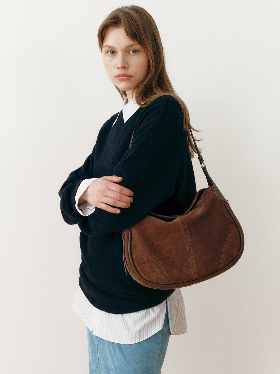 Joy Gryson Natt Shoulder Bag Suede