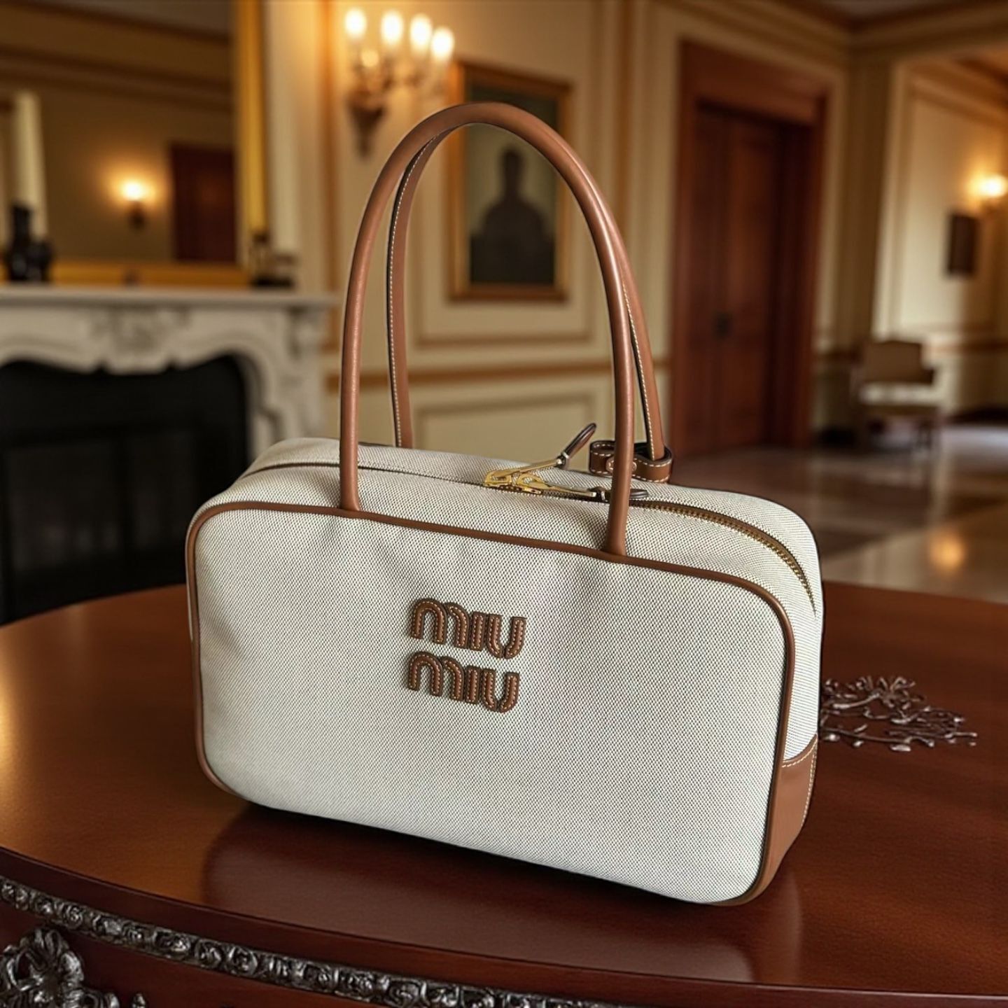 MIUMiu 帆布公文包