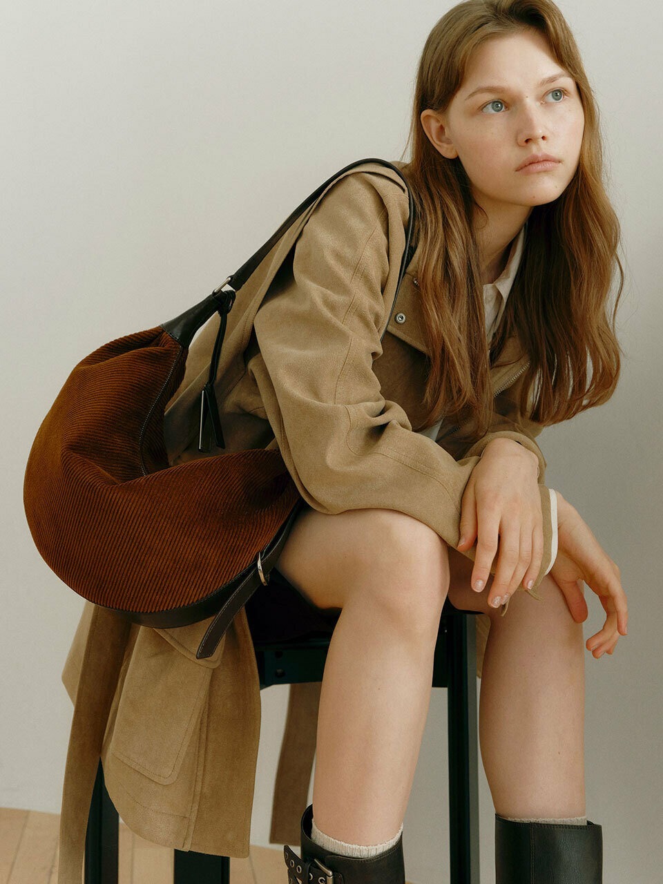 Joy Gryson June Hobo Bag Medium Corduroy