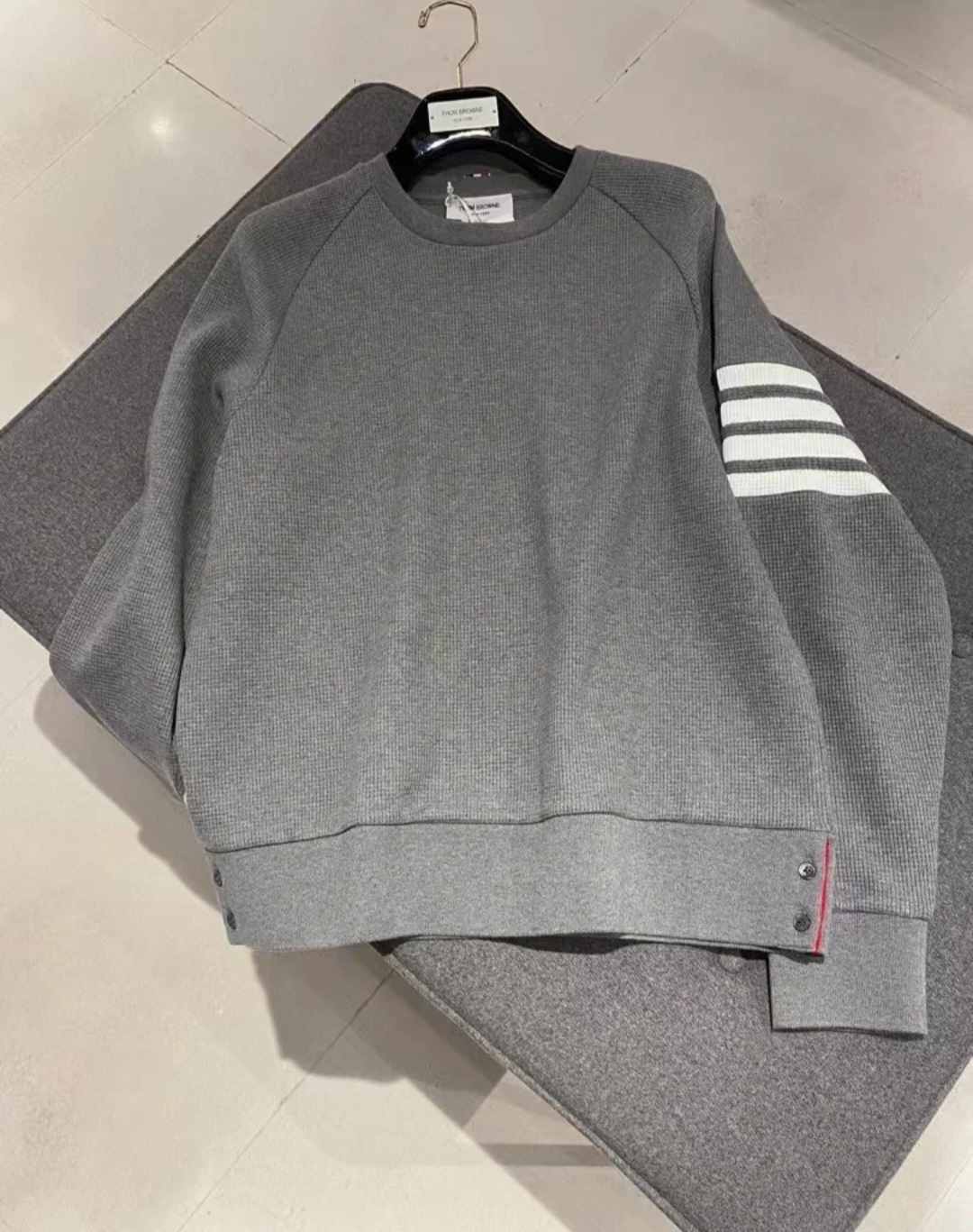 Thom Browne 窩夫格 圓領衞衣