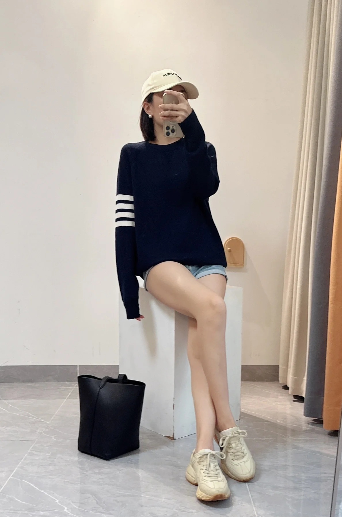 Thom Browne 窩夫格 圓領衞衣