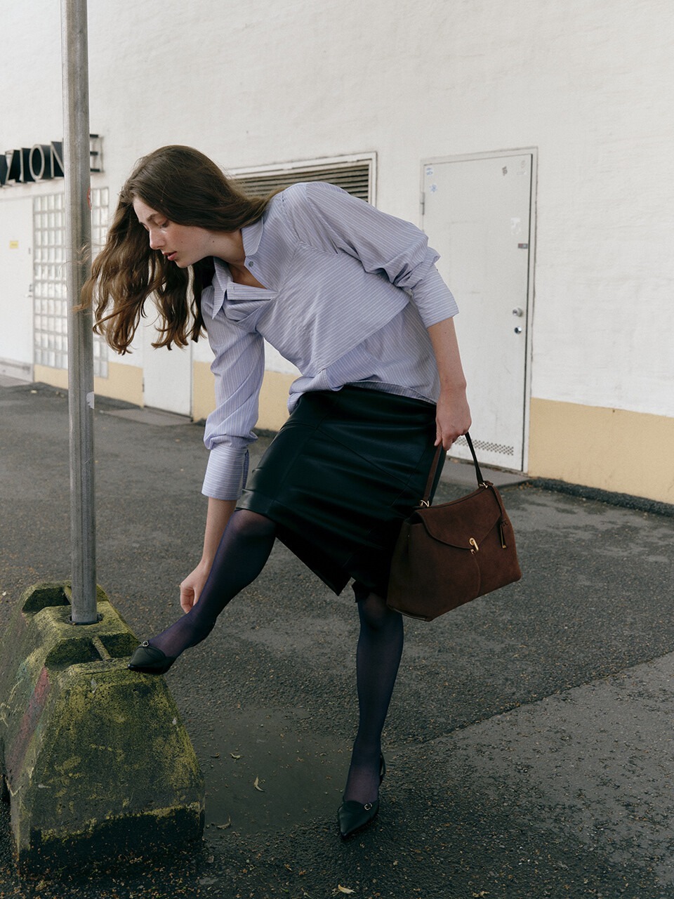 Joy Gryson Jupiter Satchel Large Suede