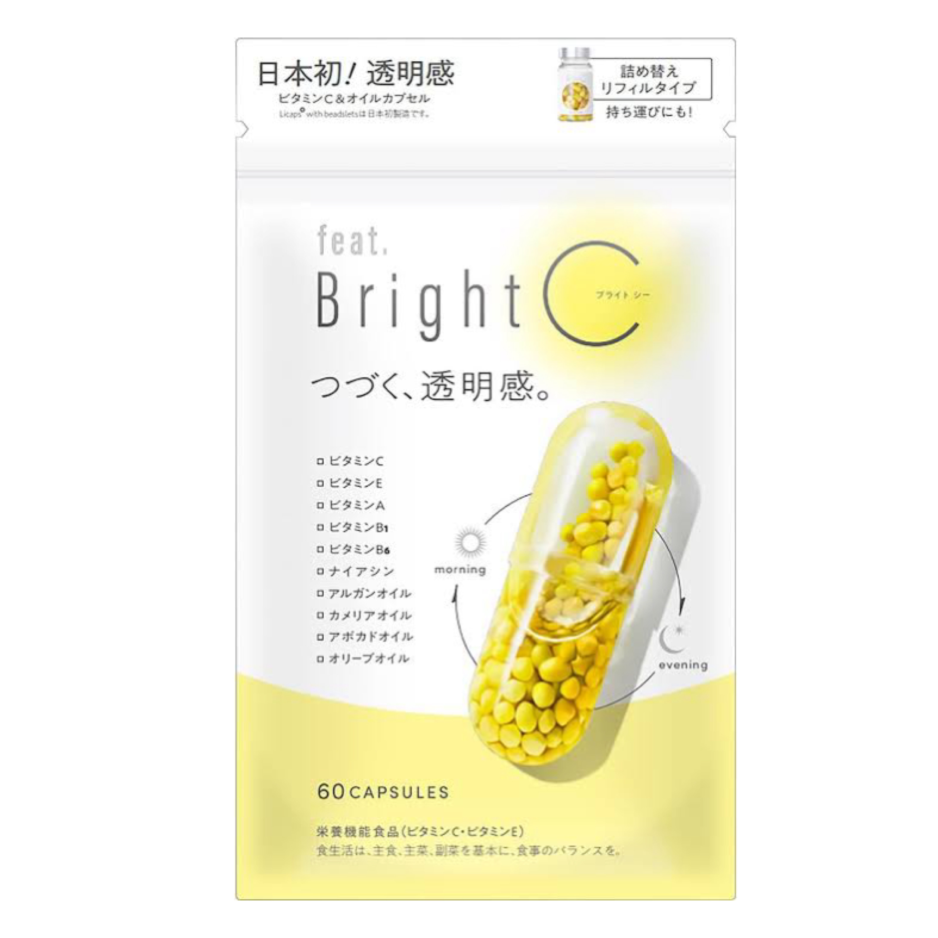 【日本大熱】JP  feat. Bright C 維他命C美白淡斑膠囊 60粒 2719 OS250907