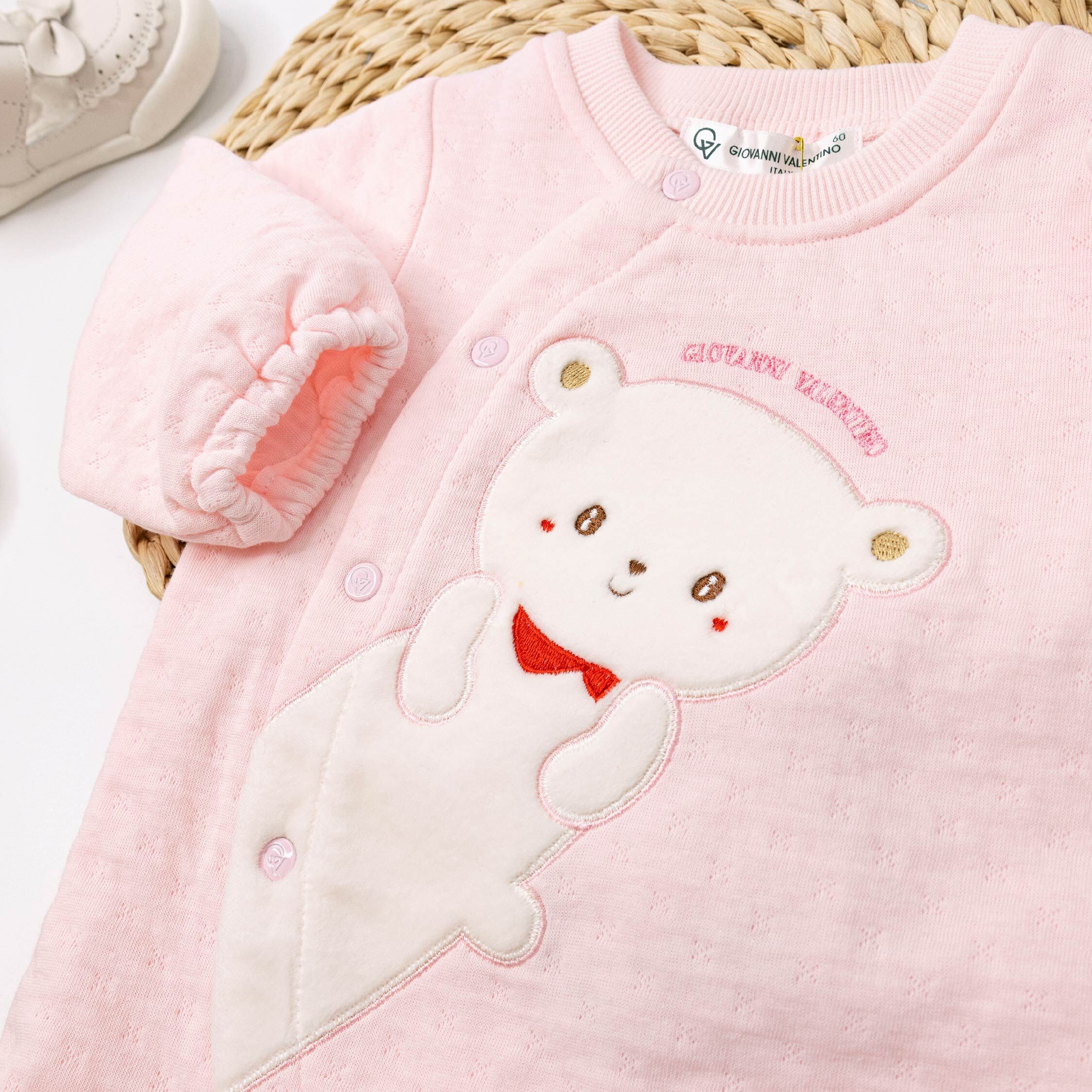 范侖鐵諾【32527】可愛小熊紅領巾質感連身裝/蝴蝶衣