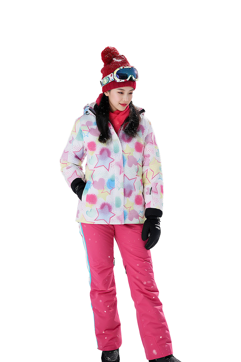 時尚背帶雪褲｜女款 FW9017 (防水  防風  耐磨  透氣  透濕)