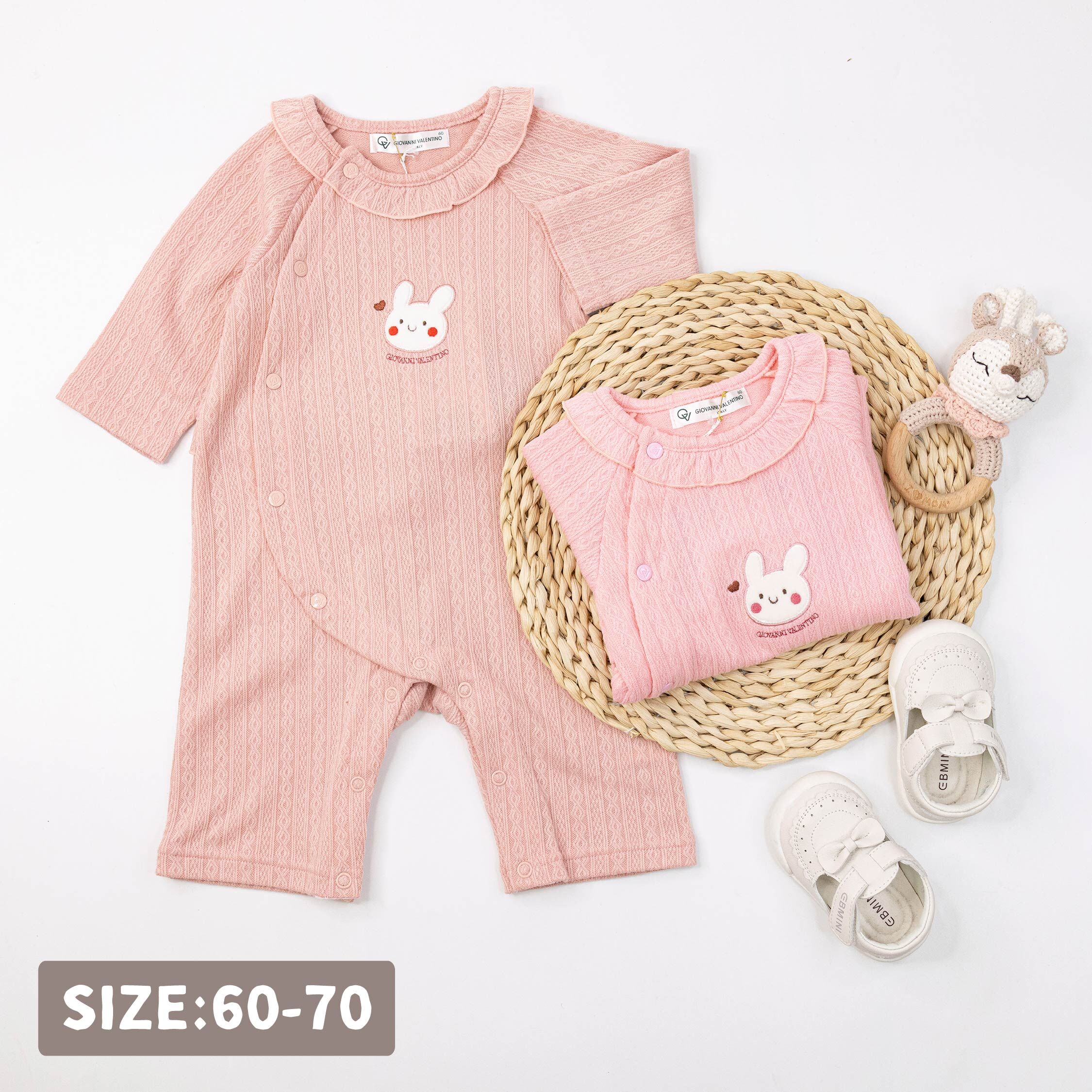 范侖鐵諾【32520】甜美兔兔編織花紋連身裝/蝴蝶衣＊二色