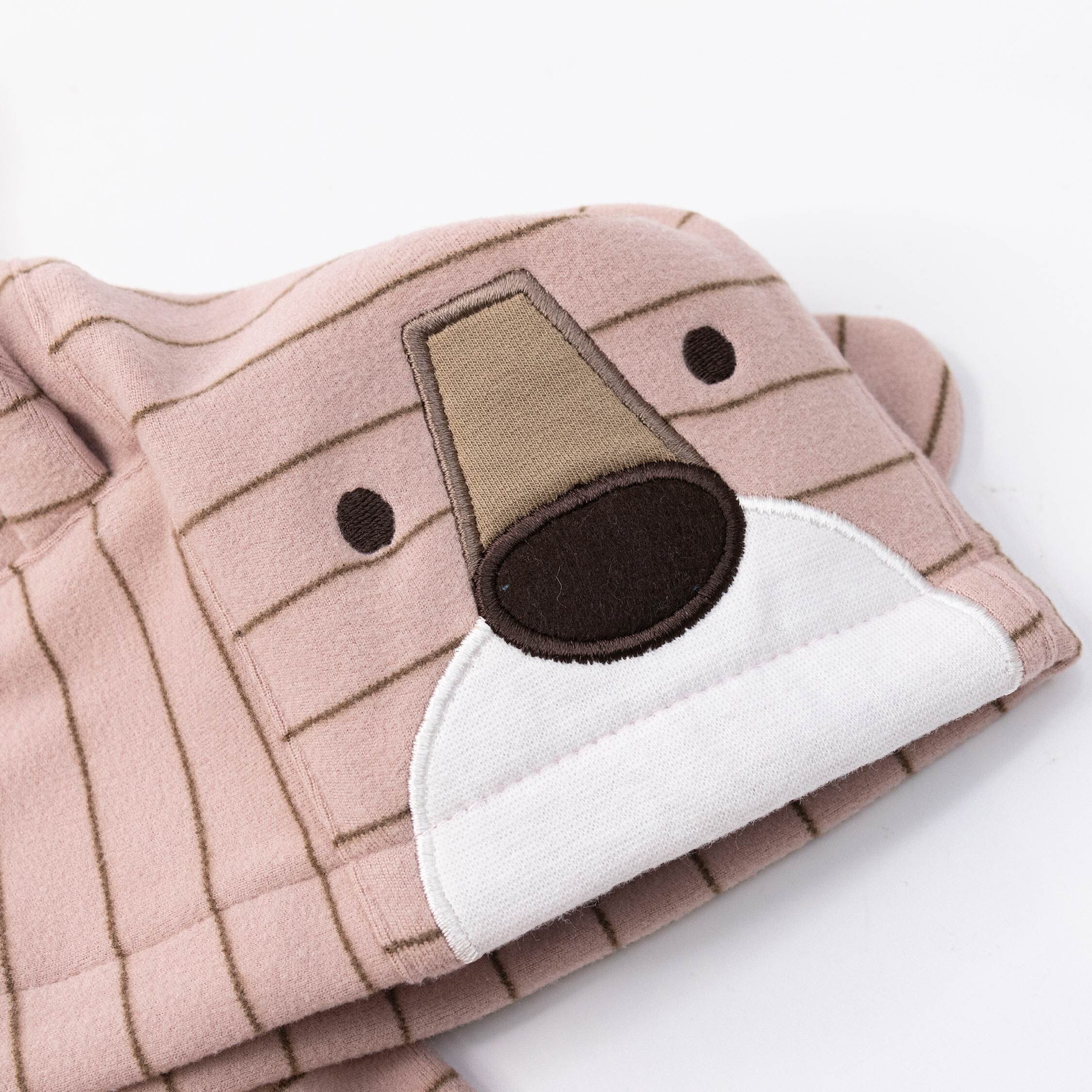 范侖鐵諾【32523】條紋動物造型設計連帽連身裝/蝴蝶衣＊二色