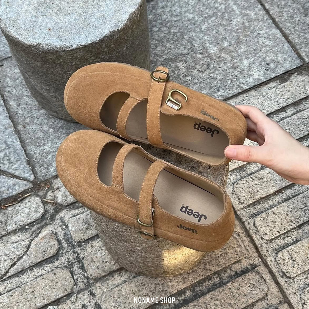 JEEP 日式 微厚底 一字帶 瑪莉珍鞋 兩色 (女款)