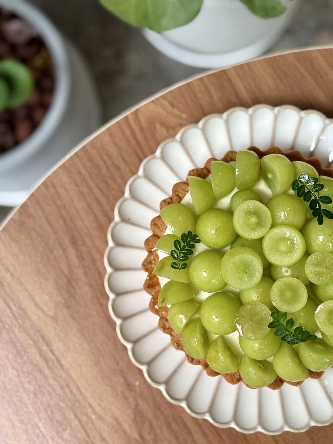 綠葡萄生乳酪塔(6吋）