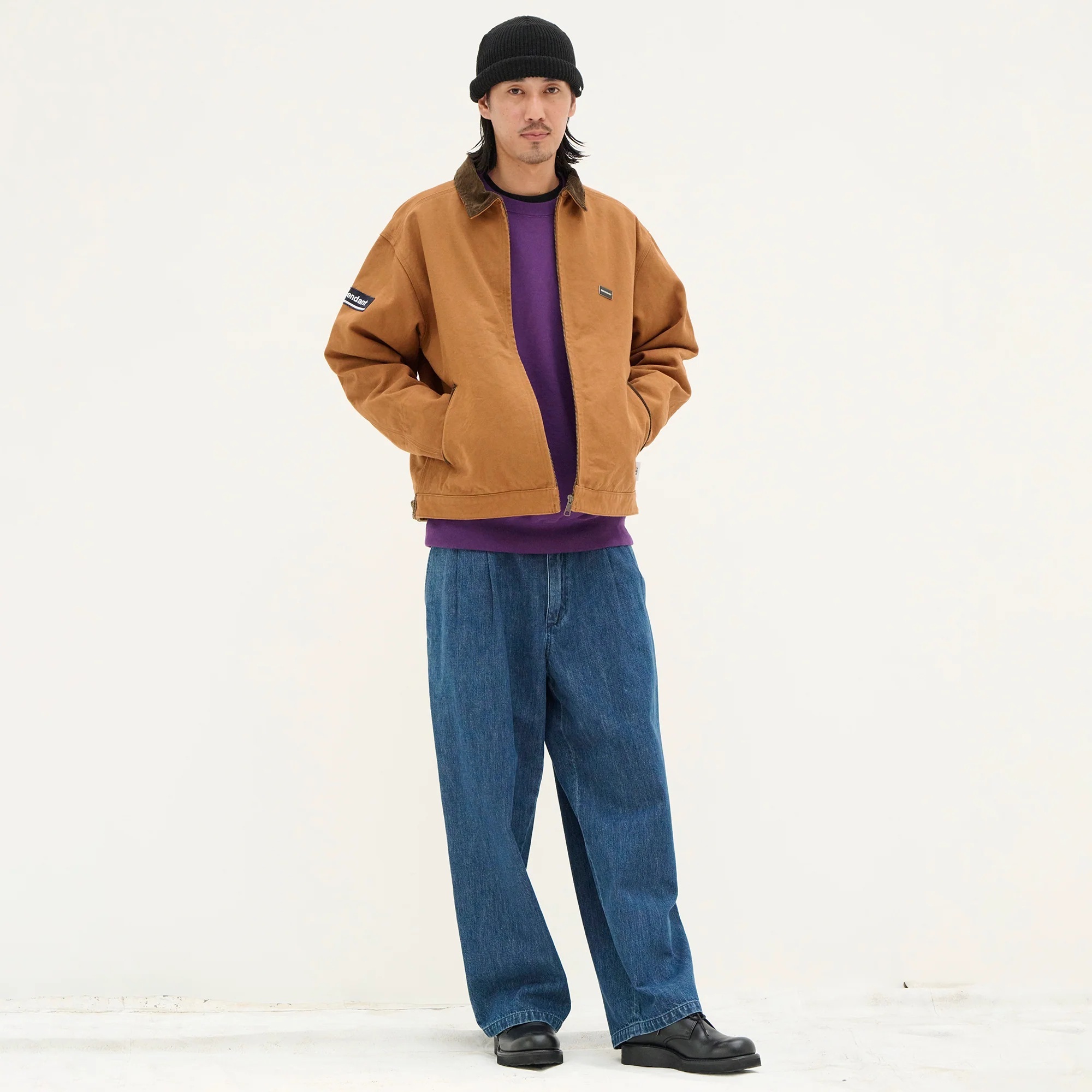DESCENDANT 2025 A/W SF DENIM WIDE TROUSERS - PRE ORDER ITEM (預訂中)