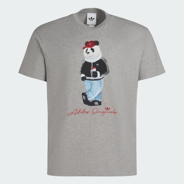 Adidas 愛迪達 Dorophy Tee 3 IB7067 男女 T恤 運動上衣 休閒短袖 熊貓 灰 亞版