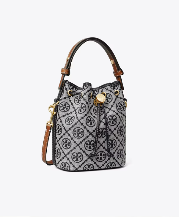 T MONOGRAM MINI BUCKET BAG