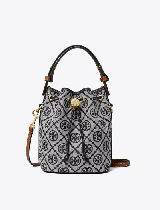 T MONOGRAM MINI BUCKET BAG