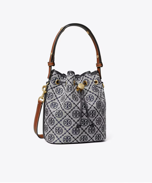 T MONOGRAM BUCKET BAG