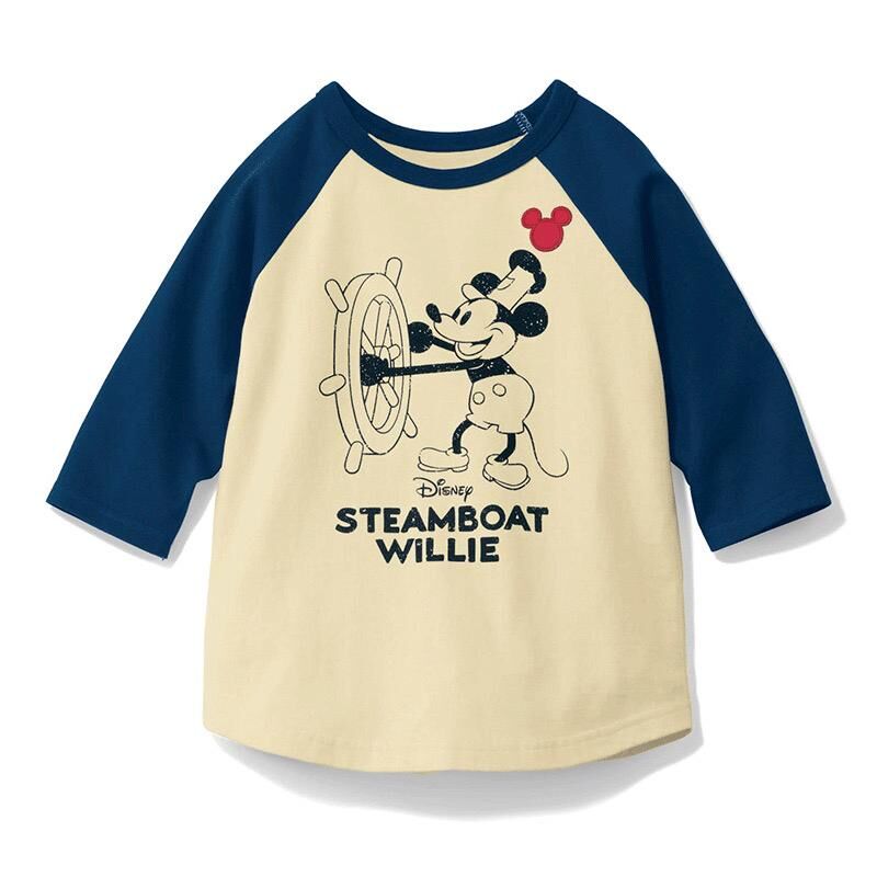 2025 卡通牛角袖 7分袖Tee 90-140cm