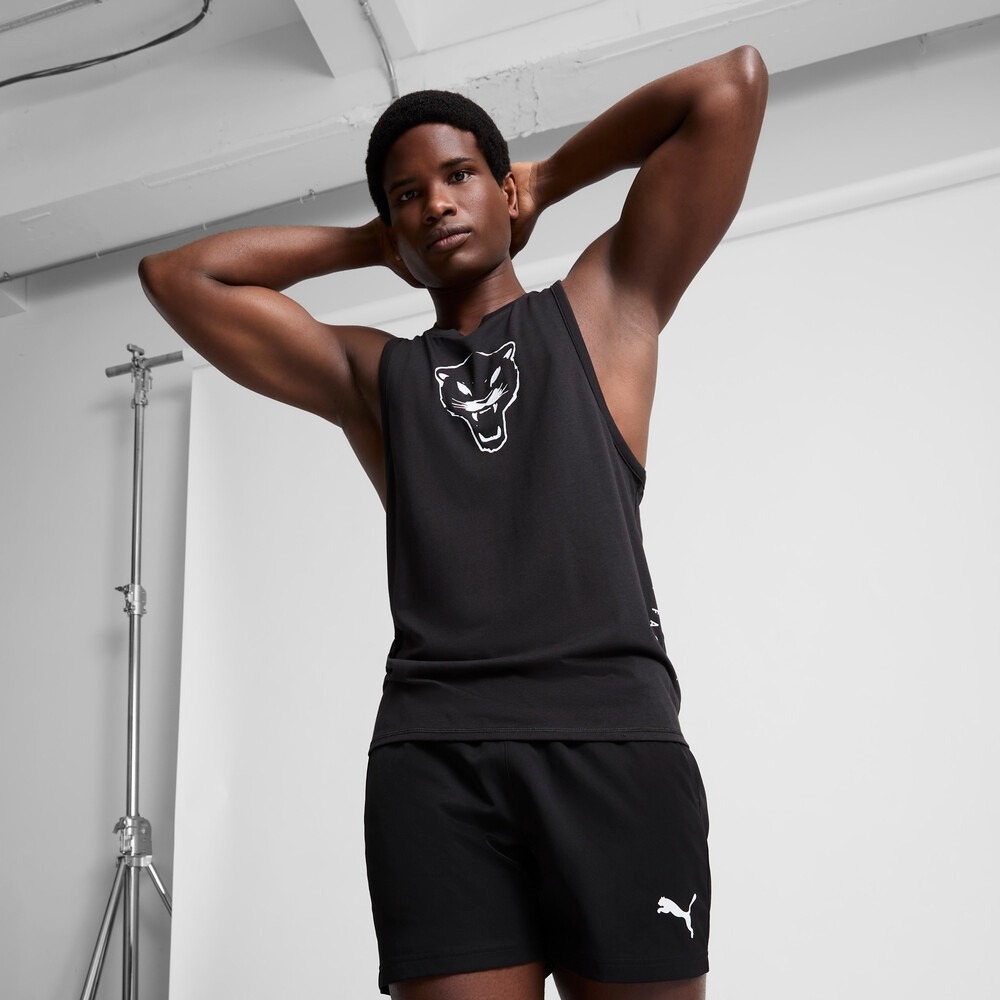 PUMA 背心 跑步系列 RUN FAV 黑 圖樣 運動背心 男 52597601