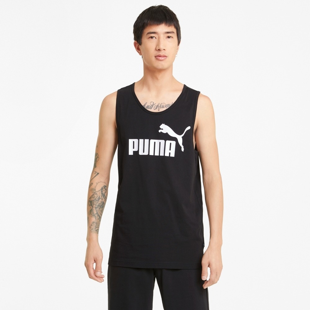 PUMA 背心 基本系列 NO.1 黑 LOGO 休閒背心 男 58667001