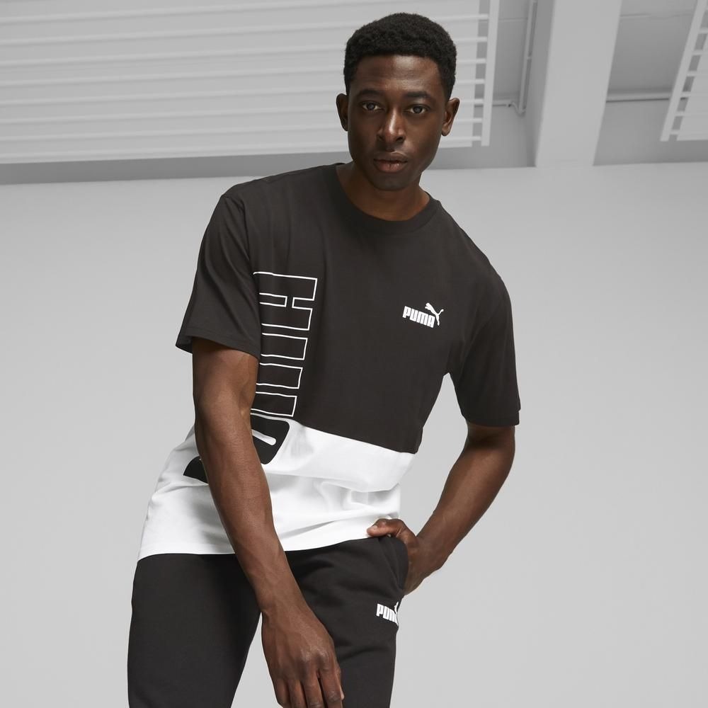 PUMA 短T 基本系列 POWER 黑白 短袖 T恤 男 67590901