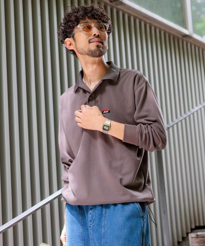 "代購" NANGA neo-PRO 抽繩 長袖Polo衫