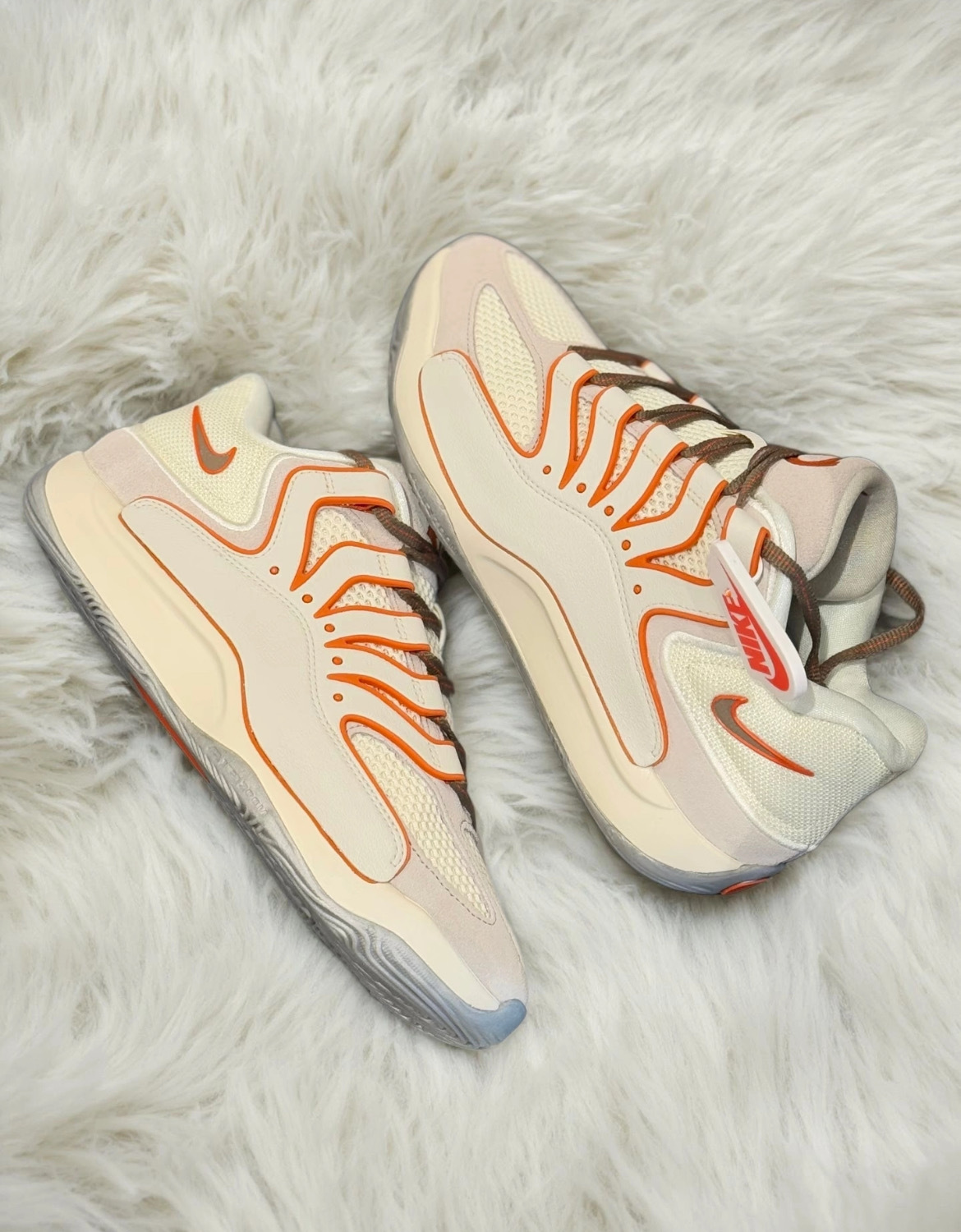 男鞋 NIKE KD18 EP 米橘 氣墊 實戰 緩震 透氣 籃球鞋 運動鞋【HV1991-003】NIKEKD