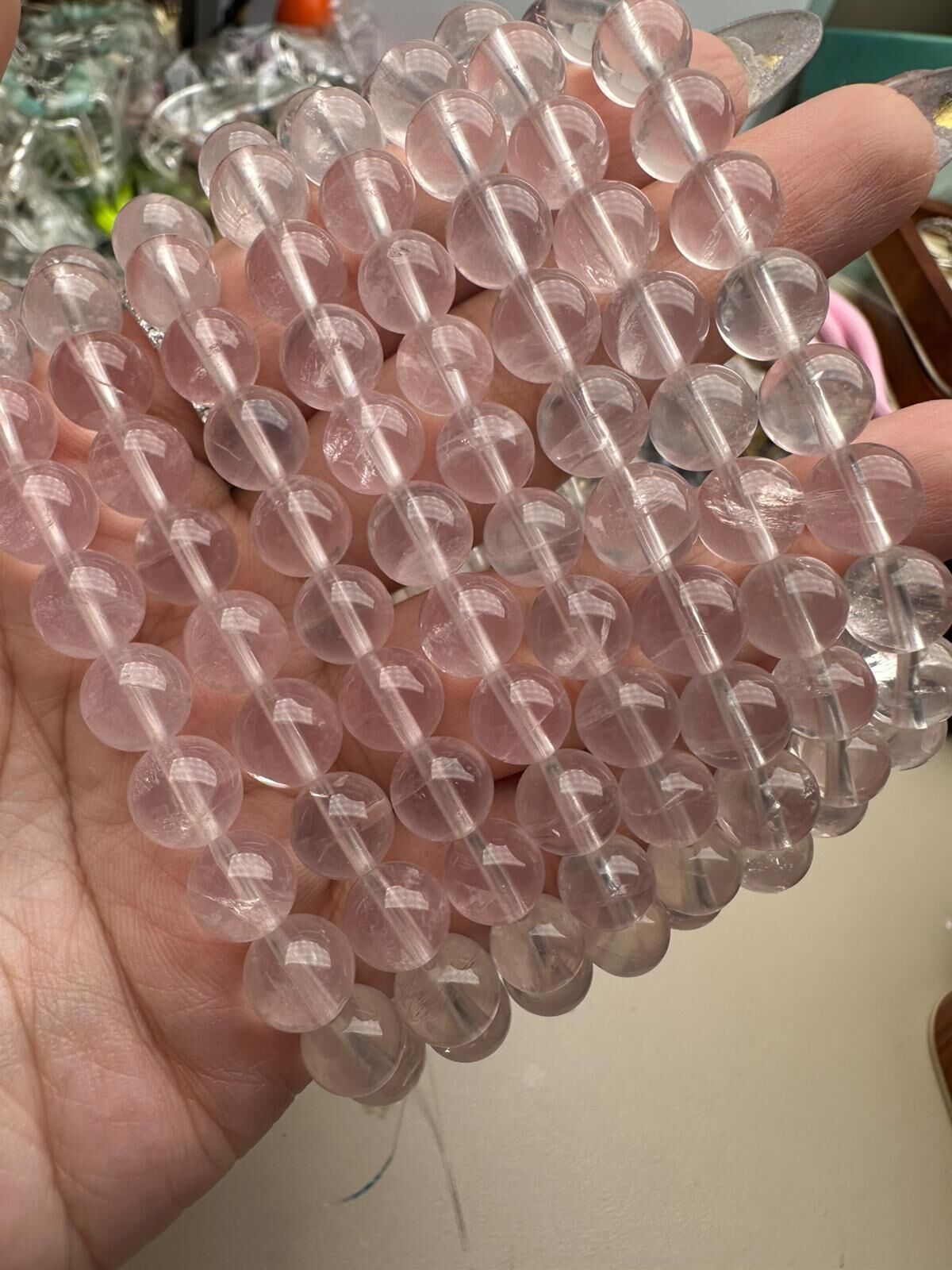 超美剔透星光🌟粉晶🩷手串[#SQ25090801]