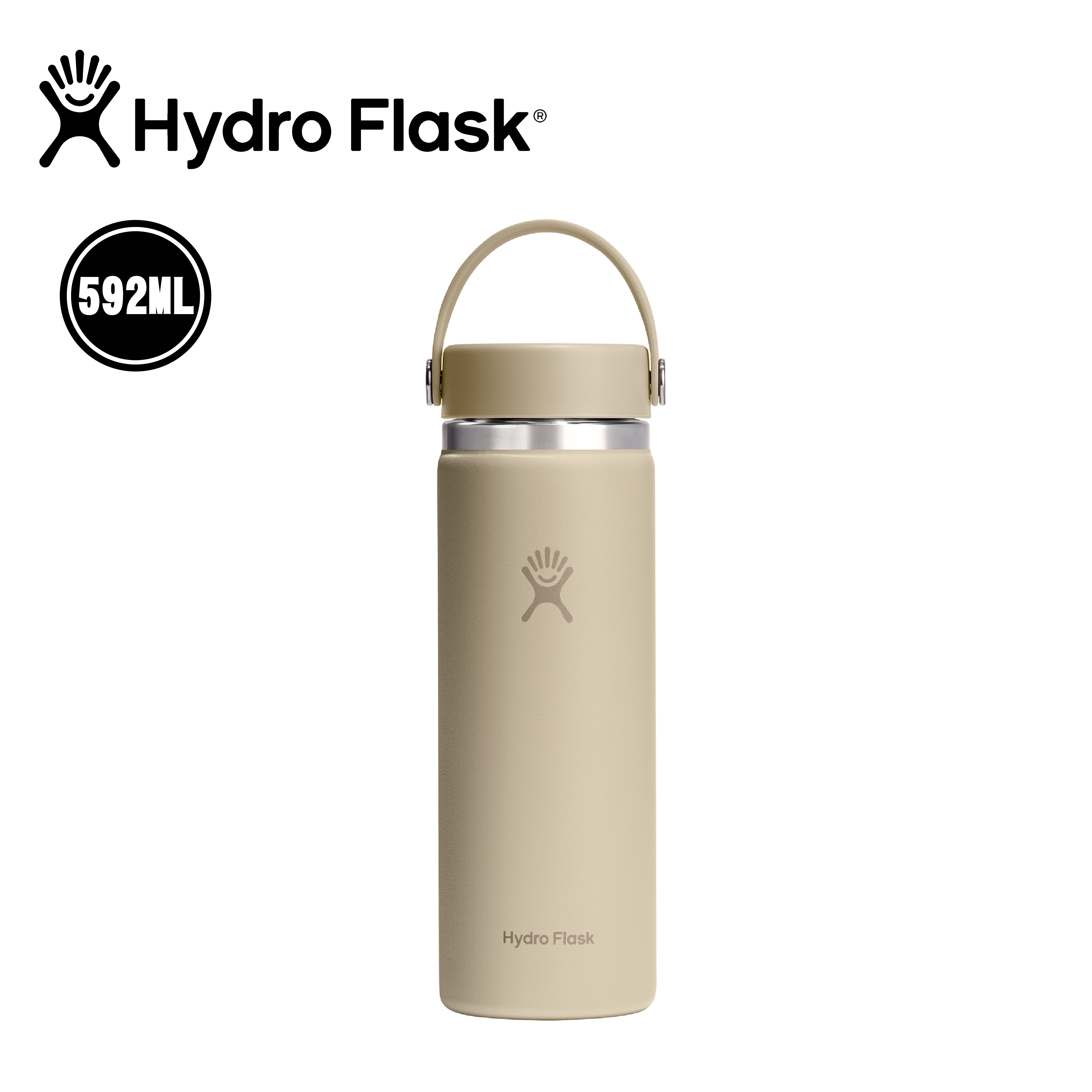 Hydro flask 美國 寬口真空保溫鋼瓶 20oz/592ml (燕麥色) 52HFW20CTS114