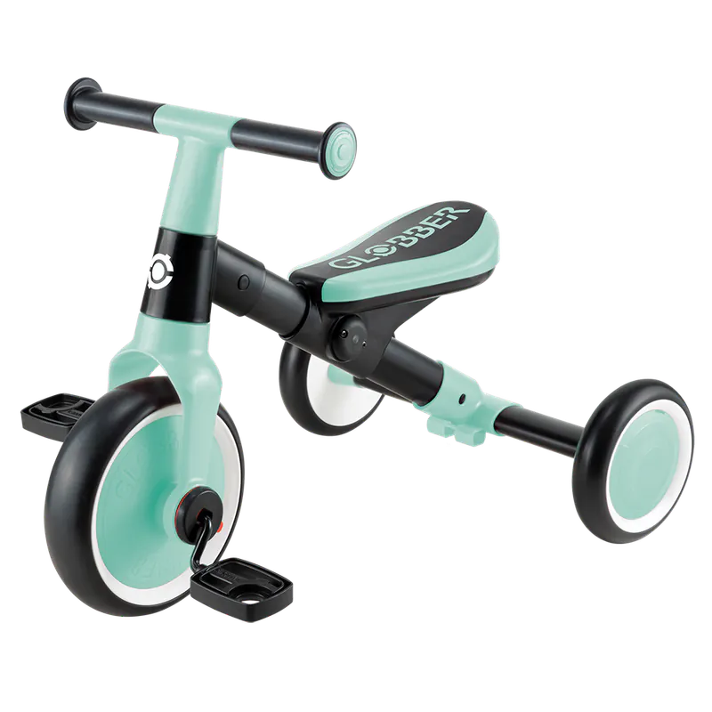 GLOBBER LEARNING TRIKE 2合1多功能滑步腳踏車-經典薄荷綠