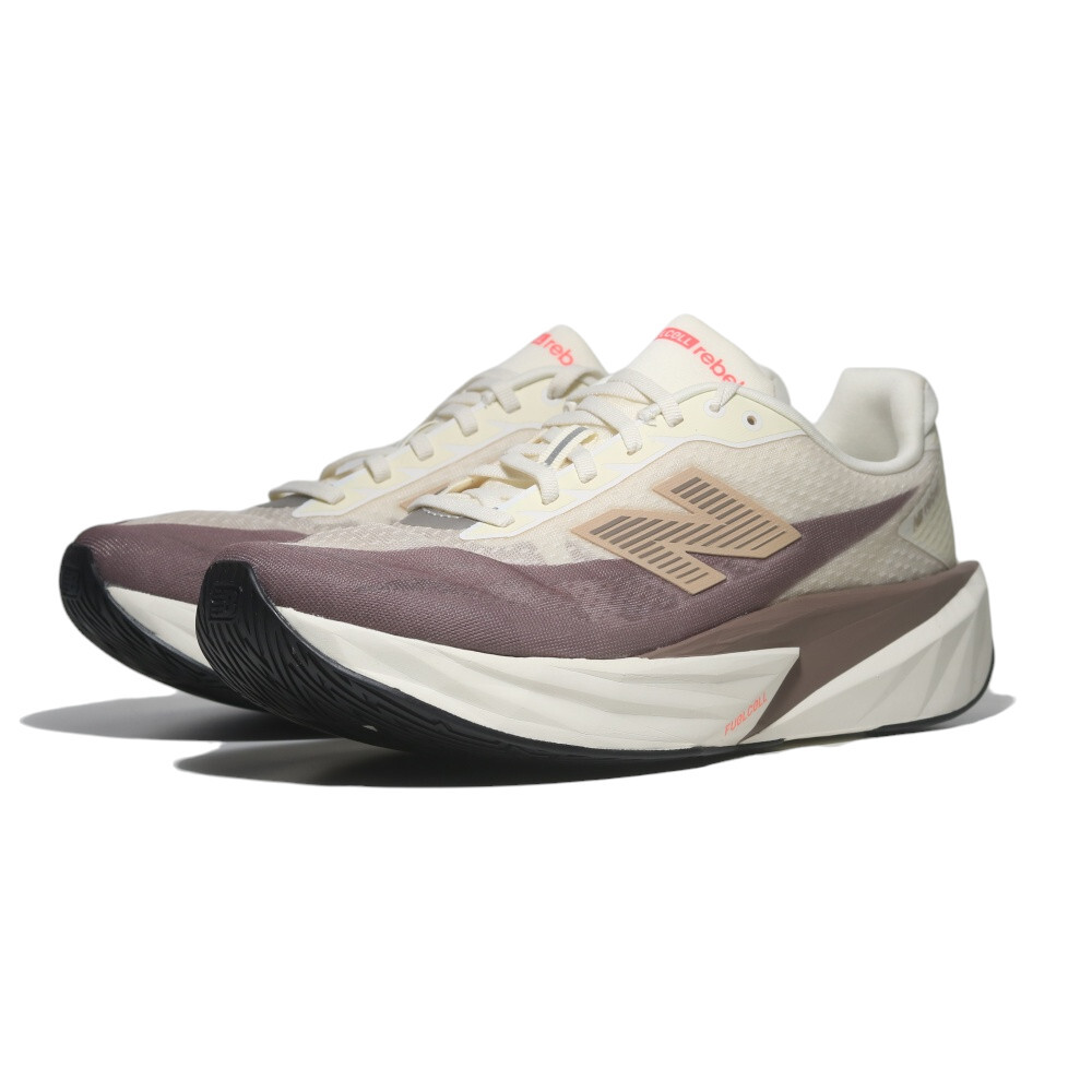 NEW BALANCE 慢跑鞋 FUELCELL REBEL 米白棕 2E寬楦 競速跑鞋 男 MFCXLY5