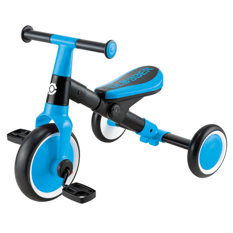 GLOBBER LEARNING TRIKE 2合1多功能滑步腳踏車-天空藍