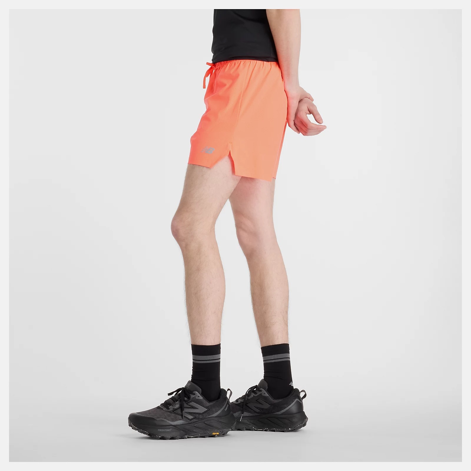 NEW BALANCE 短褲 NB 橘紅 五吋 內襯 機能短褲 男 MS41286URR