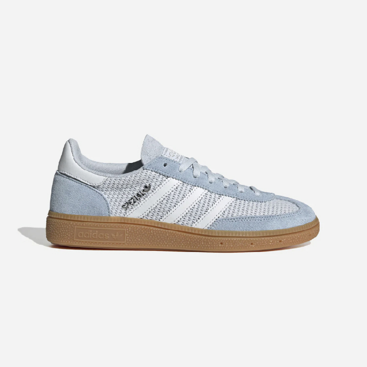 【 adidas HANDBALL SPEZIAL W 休閒編織鞋款 - 光暈藍x白 】