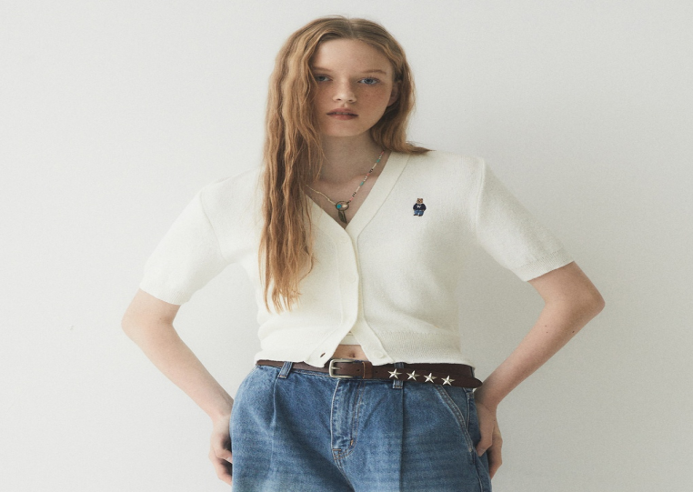 [S] WHO.A.U STEVE BOUCLE V-NECK CARDIGAN [LADIES],IVORY, WHCKE2511F-39-IVORY (SWAU347)