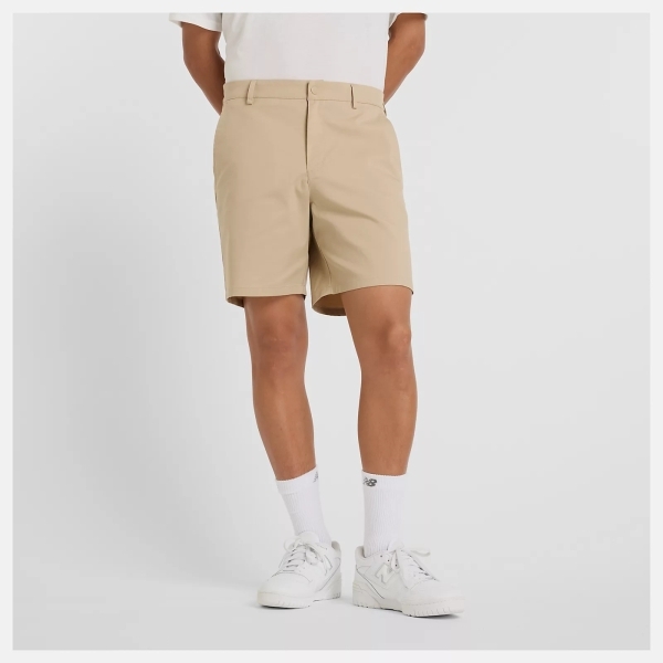 NEW BALANCE 短褲 NB 卡其 斜紋 休閒短褲 男 MS51583SOT