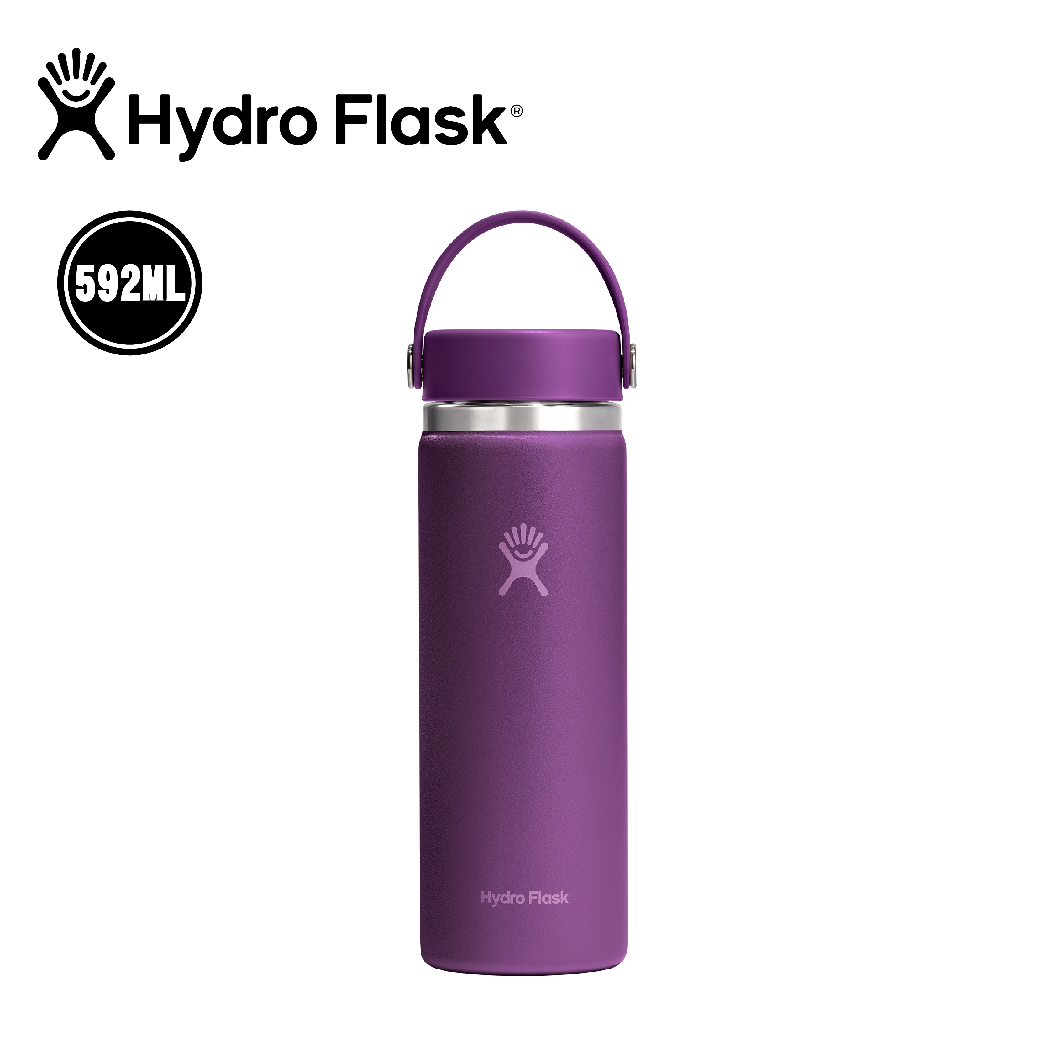 Hydro flask 美國 寬口真空保溫鋼瓶 20oz/592ml (紫薔薇色) 52HFW20CTS526