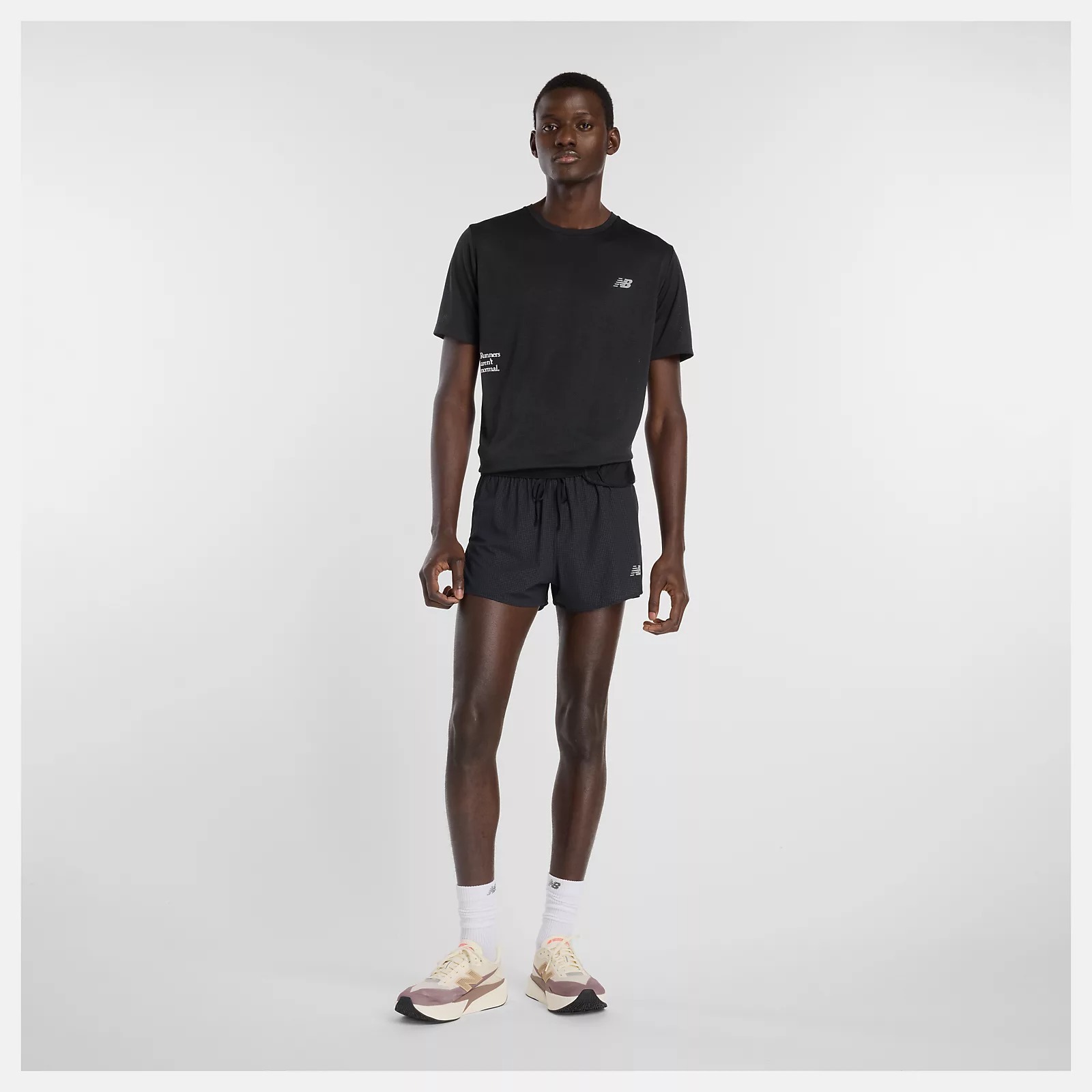 NEW BALANCE 短T NB 黑 速乾 機能 短袖 上衣 男 MT53216BK